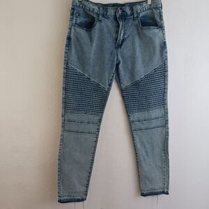 Arizona flex moto skinny blue jeans size 33/30